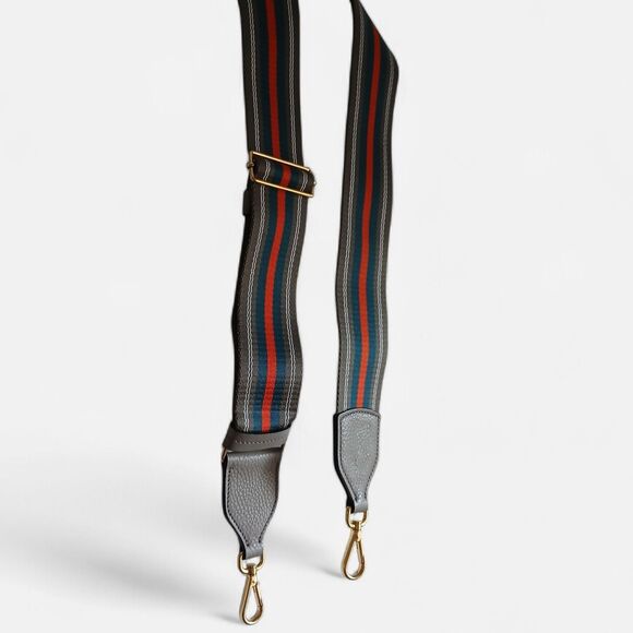 Prada Adjustable STRAP Bag Accessory Green/Red 24"-44" Italian Luxury - Picture 2 of 8